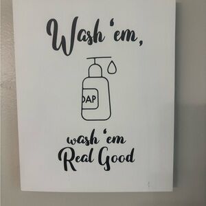 Bathroom hanging art size 8x10